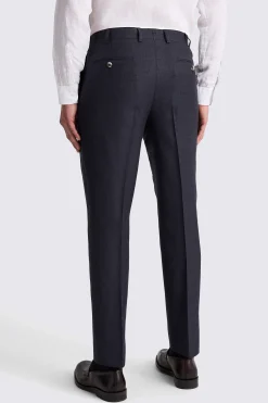 Italian Tailored Fit Navy Trousers
