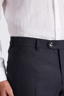 Italian Tailored Fit Navy Trousers