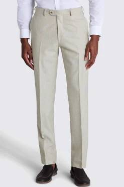 Italian Tailored Fit Neutral Flannel Suit