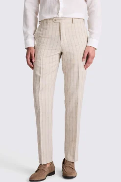 Italian Tailored Fit Neutral Stripe Suit