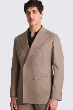 Italian Tailored Fit Taupe Cotton Suit