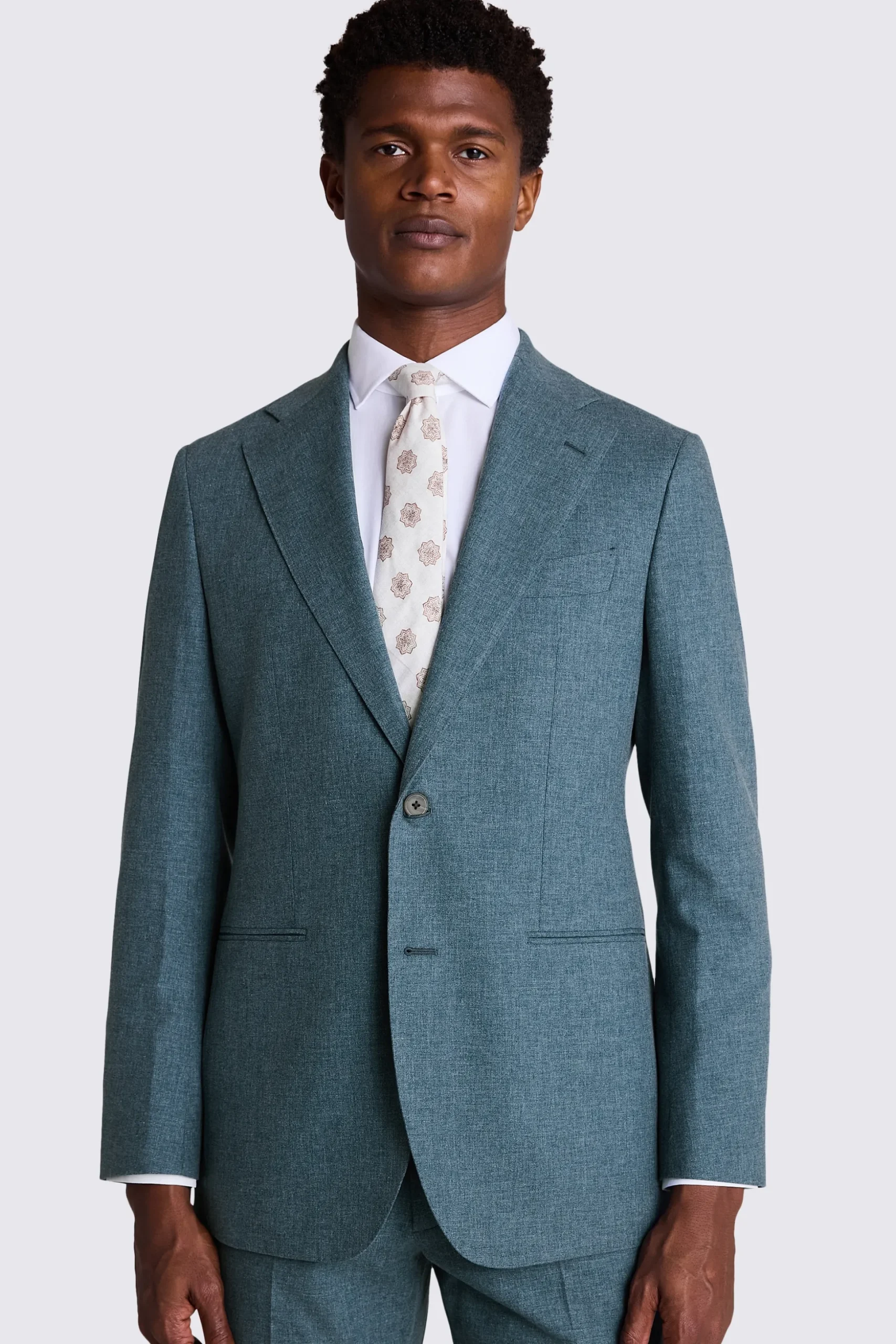 Italian Tailored Fit Teal Suit