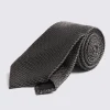 Italian Taupe Grenadine Tie