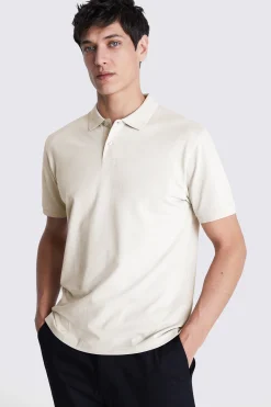 Ivory Piqué Polo Shirt