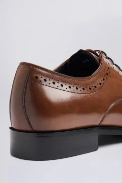 John White Lucan Tan Brogue Shoes