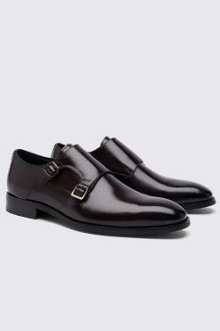 John White Monkton Brown Double Monk Shoes