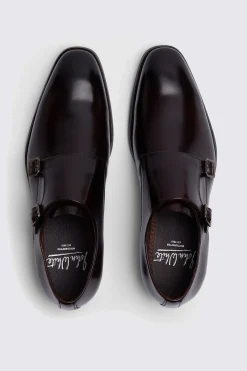 John White Monkton Brown Double Monk Shoes