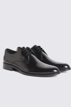 John White Romsey Black Brogues