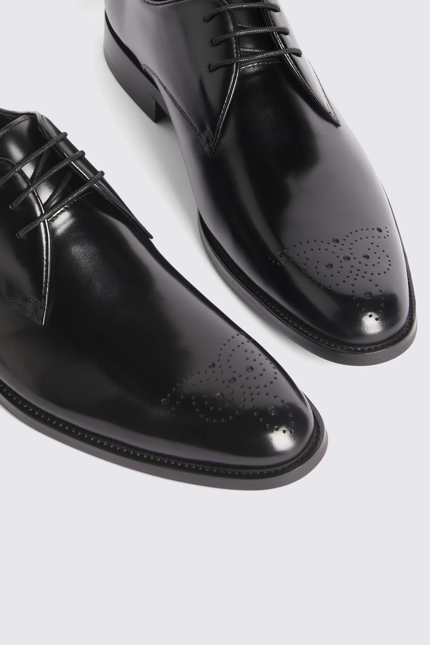 John White Romsey Black Brogues