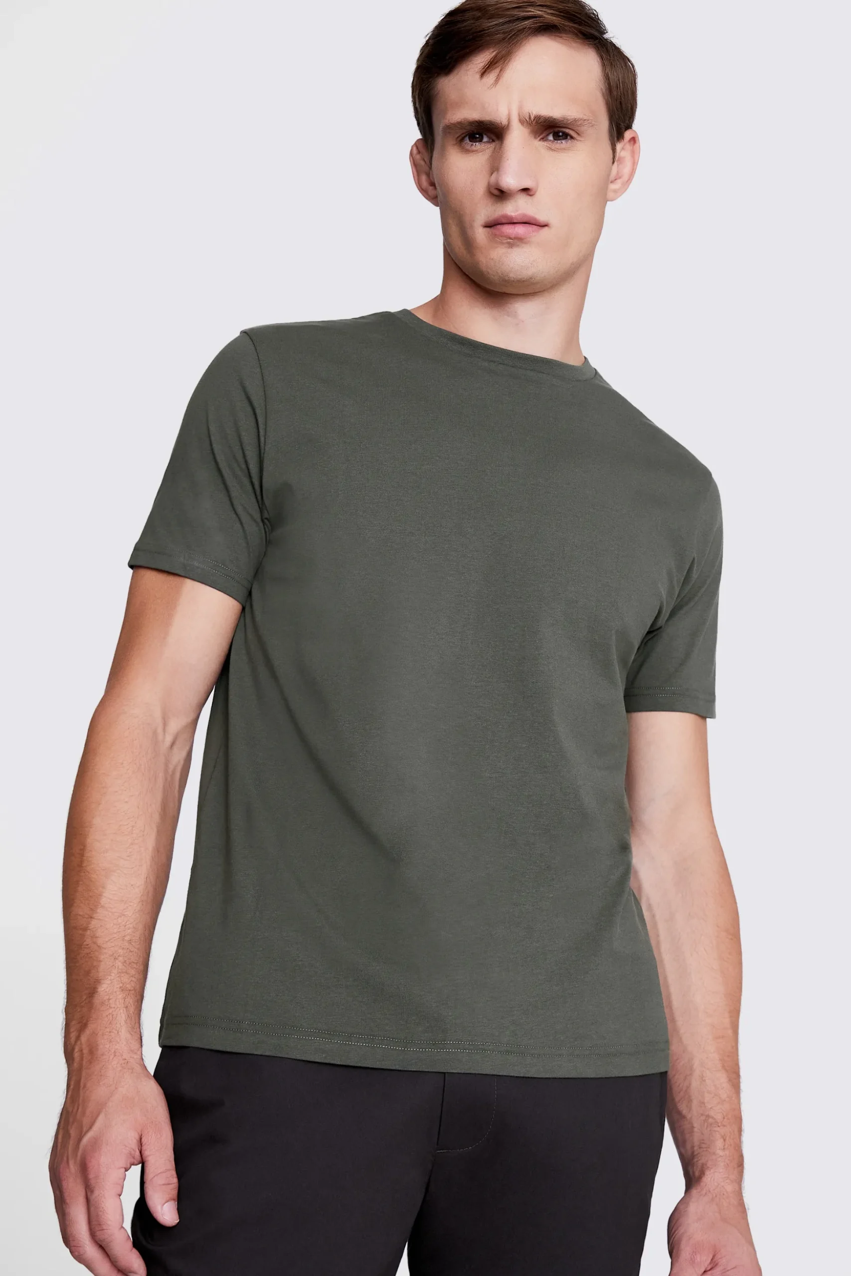 Khaki Crew-Neck T-Shirt