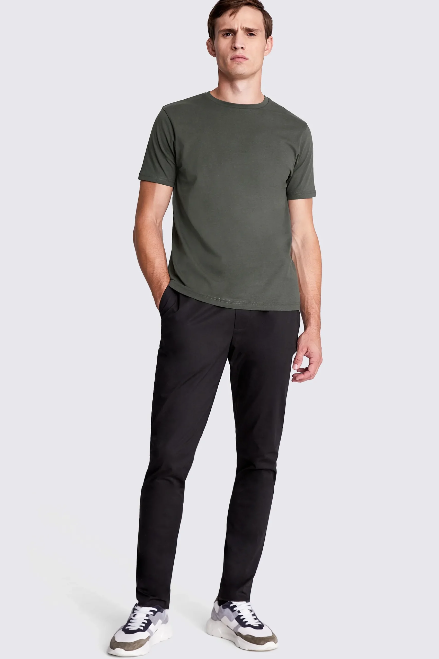 Khaki Crew-Neck T-Shirt