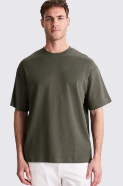 Khaki Heavy Weight Crew-Neck T-Shirt