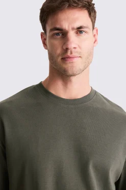Khaki Heavy Weight Crew-Neck T-Shirt