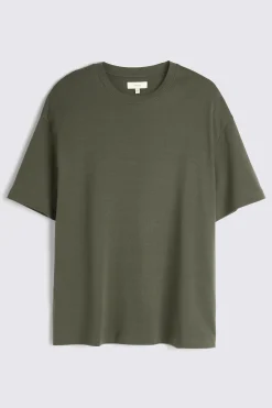 Khaki Heavy Weight Crew-Neck T-Shirt