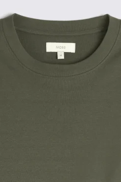 Khaki Heavy Weight Crew-Neck T-Shirt
