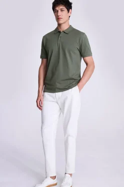 Khaki Pique Polo Shirt