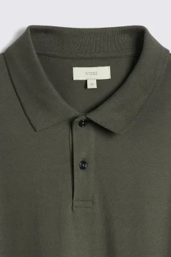 Khaki Pique Polo Shirt
