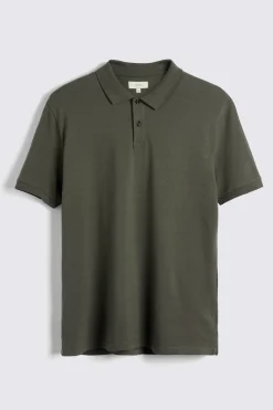 Khaki Pique Polo Shirt