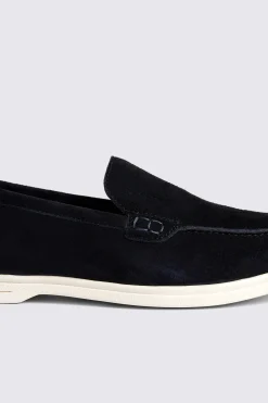 Lewisham Navy Suede Casual Loafers