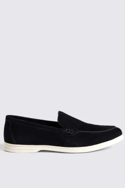 Lewisham Navy Suede Casual Loafers