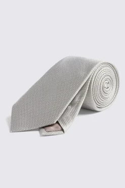Light Sage Silk Semi Plain Tie