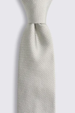 Light Sage Silk Semi Plain Tie