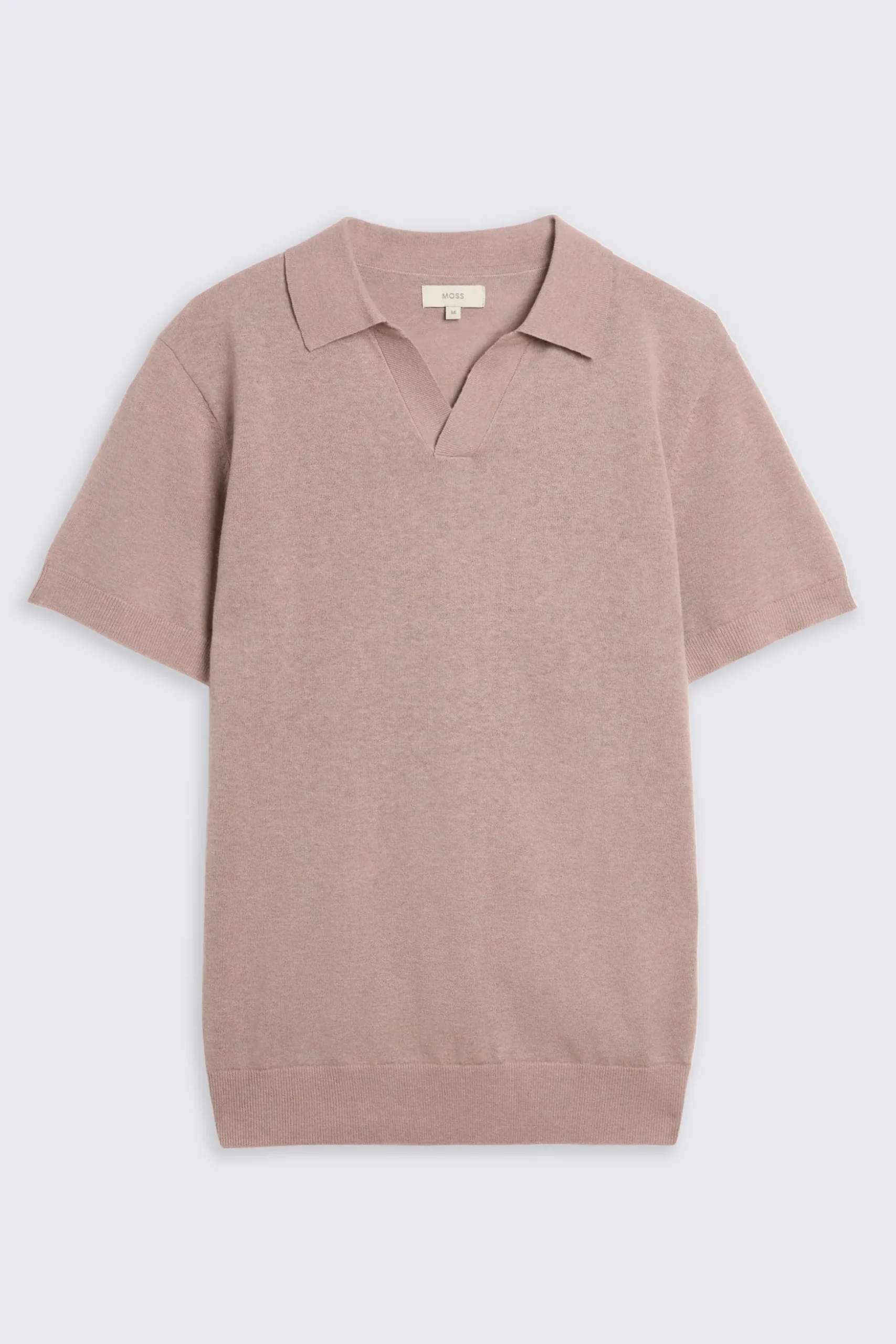 Linen Blend Pink Skipper Polo