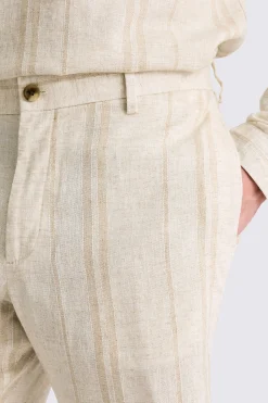 Linen Wide Stripe Shorts
