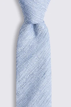 Mid Blue Textured Tie