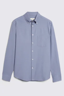 Mid Blue Washed Oxford Shirt