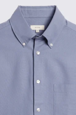 Mid Blue Washed Oxford Shirt