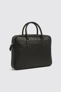 Moss Black Saffiano Attaché Bag