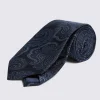Navy & Brown Paisley Tie