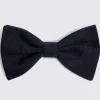 Navy Bottinelli Silk Grosgrain Bow Tie