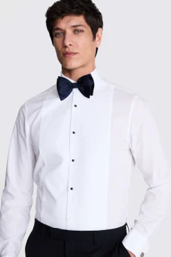 Navy Bottinelli Silk Grosgrain Bow Tie