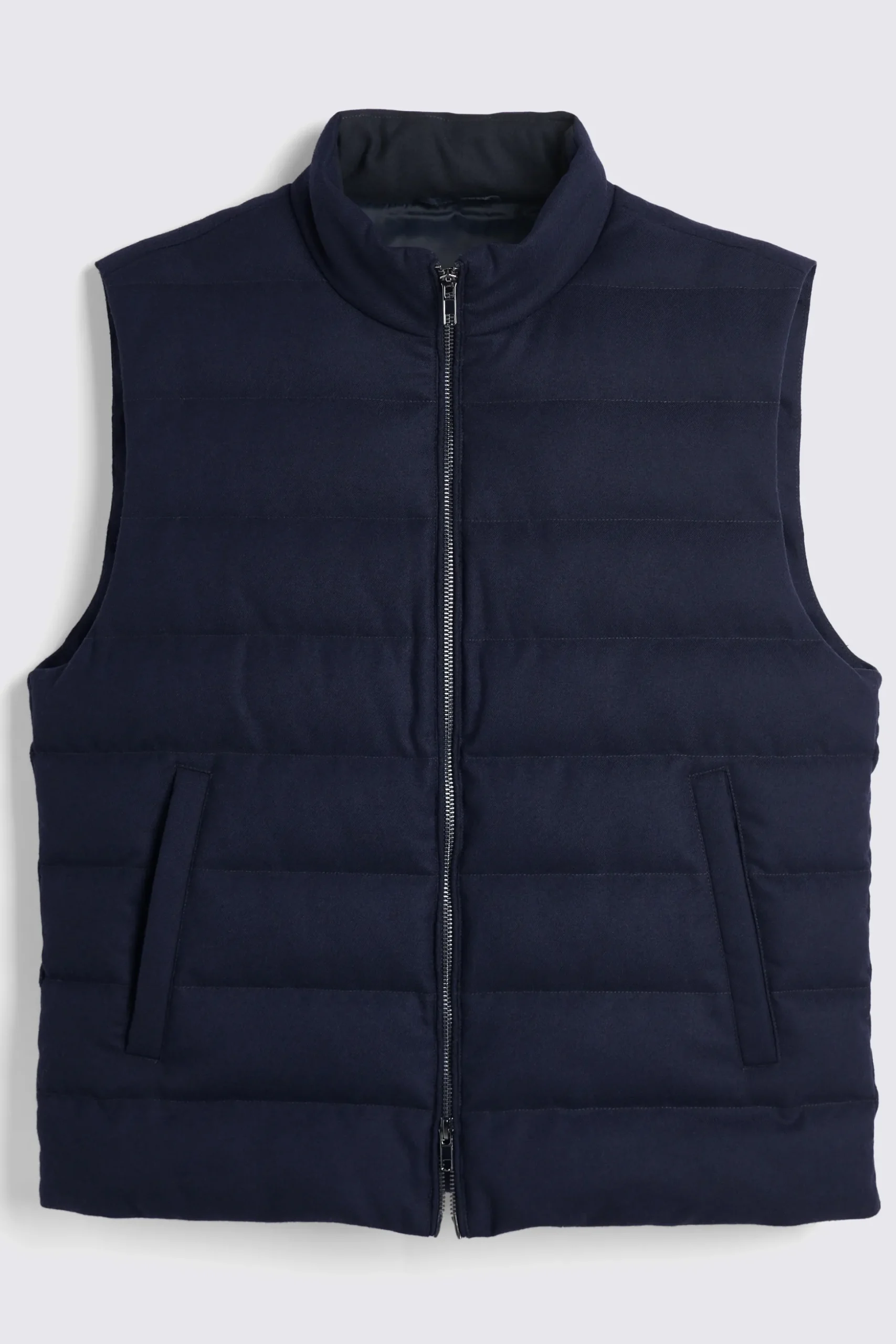 Navy Flannel Gilet