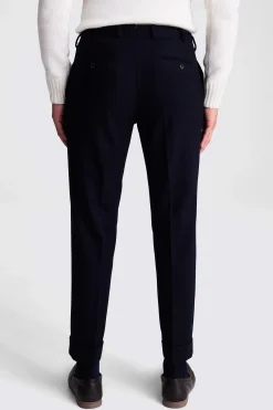 Navy Flannel Trousers