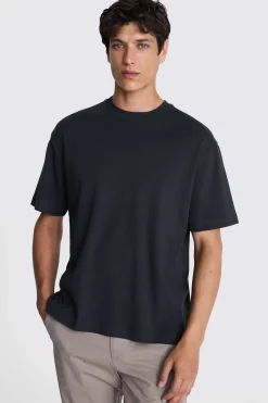 Navy Heavyweight Crew-Neck T-Shirt