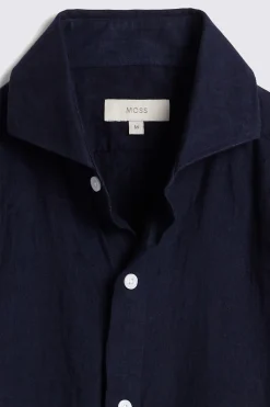 Navy Linen Shirt