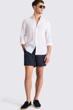 Navy Peached Smart Swim Shorts