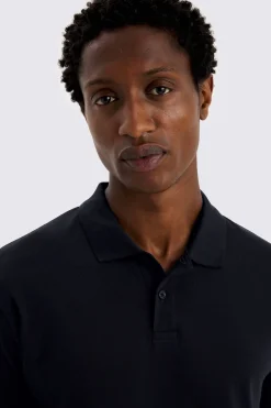 Navy Piqué Polo Shirt