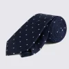 Navy Polka Dot Tie