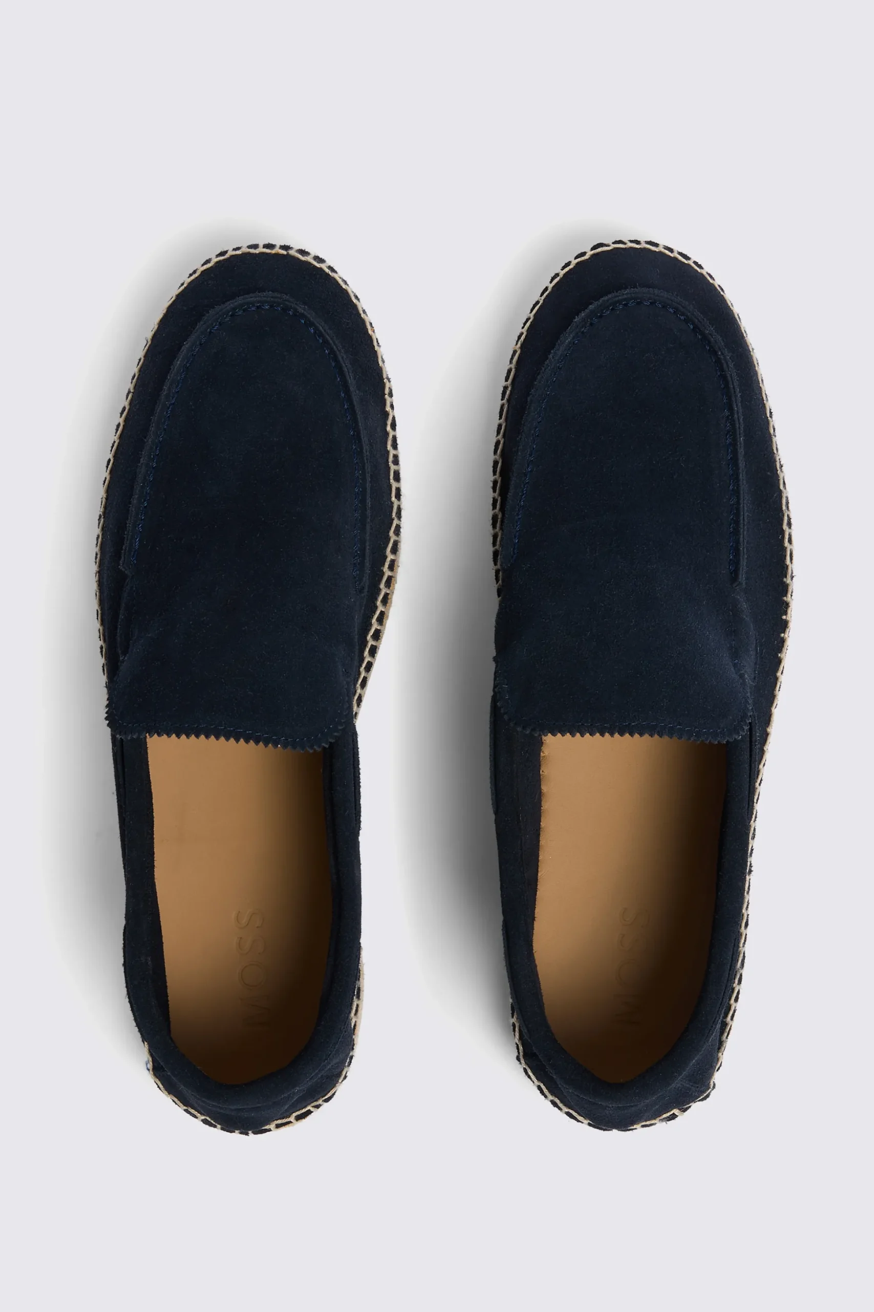 Navy Suede Espadrille