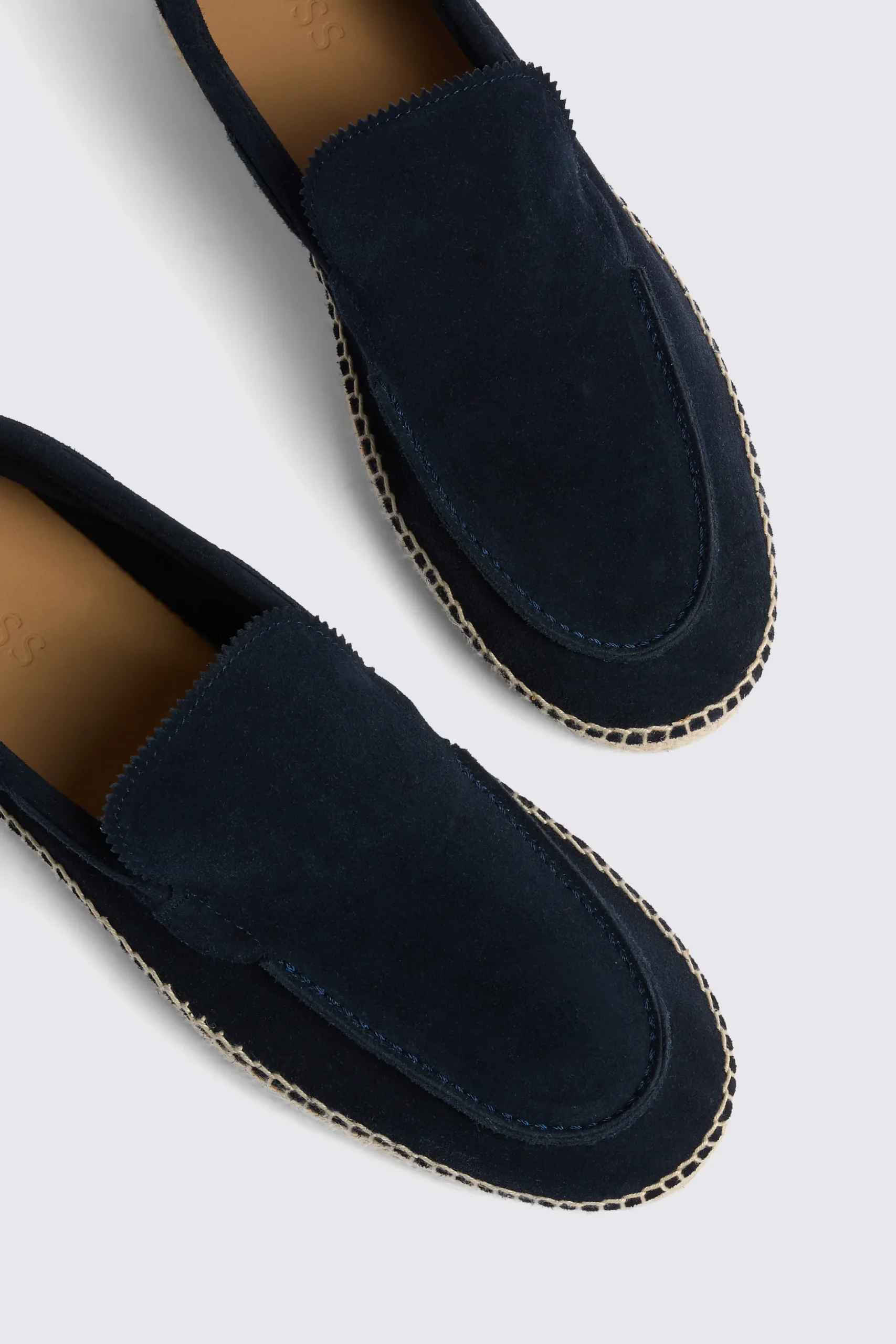 Navy Suede Espadrille