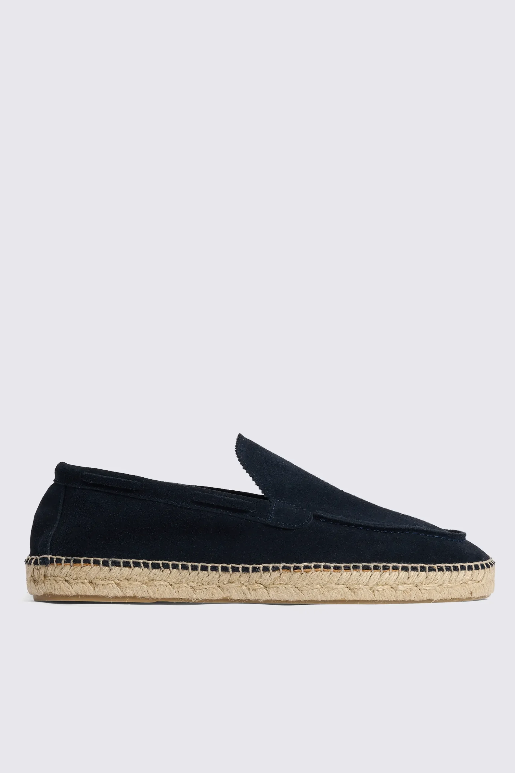 Navy Suede Espadrille