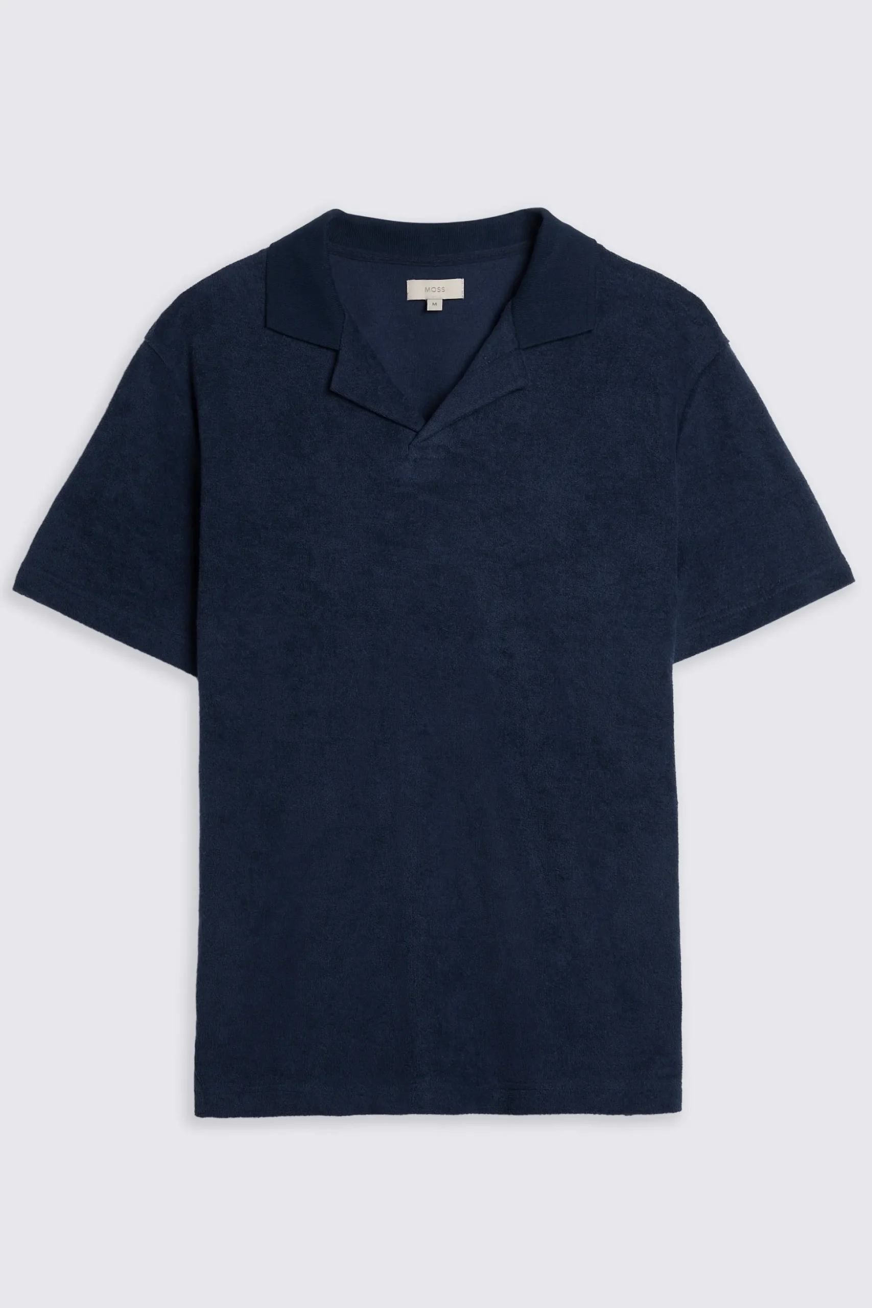Navy Terry Towelling Skipper Polo