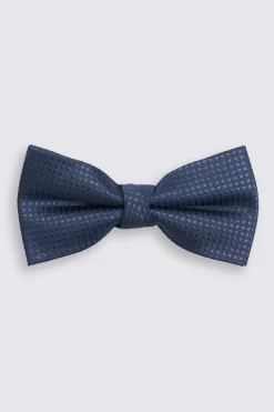 Navy Texture Bow Tie