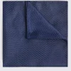 Navy Textured Pocket Square
