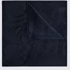 Navy Wedding Paisley Pocket Square
