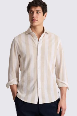 Neutral Pique Knit Shirt